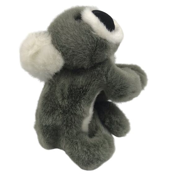 A&A Aurora Koala Wrist Wrap Plush 5.5" Hang Hugger Stuffed Animal Hook Loop Gray - Picture 4 of 8
